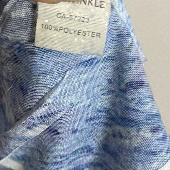 Periwinkle Womens Top Sz Small Blue Multicolored Paisley 3/4 Sleeve Tunic Shirt - Picture 6 of 11